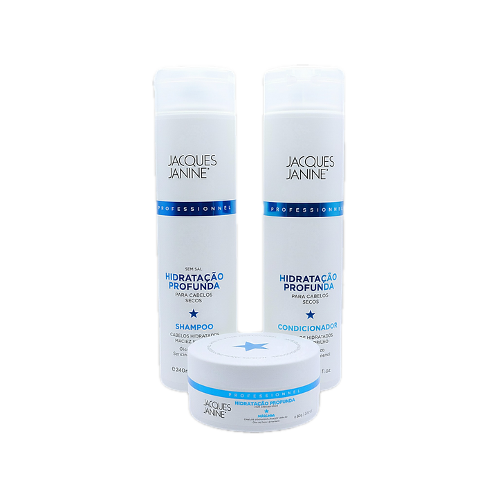 Jacques Janine Deep Hydration Kit – Shampoo + Conditioner + Mask