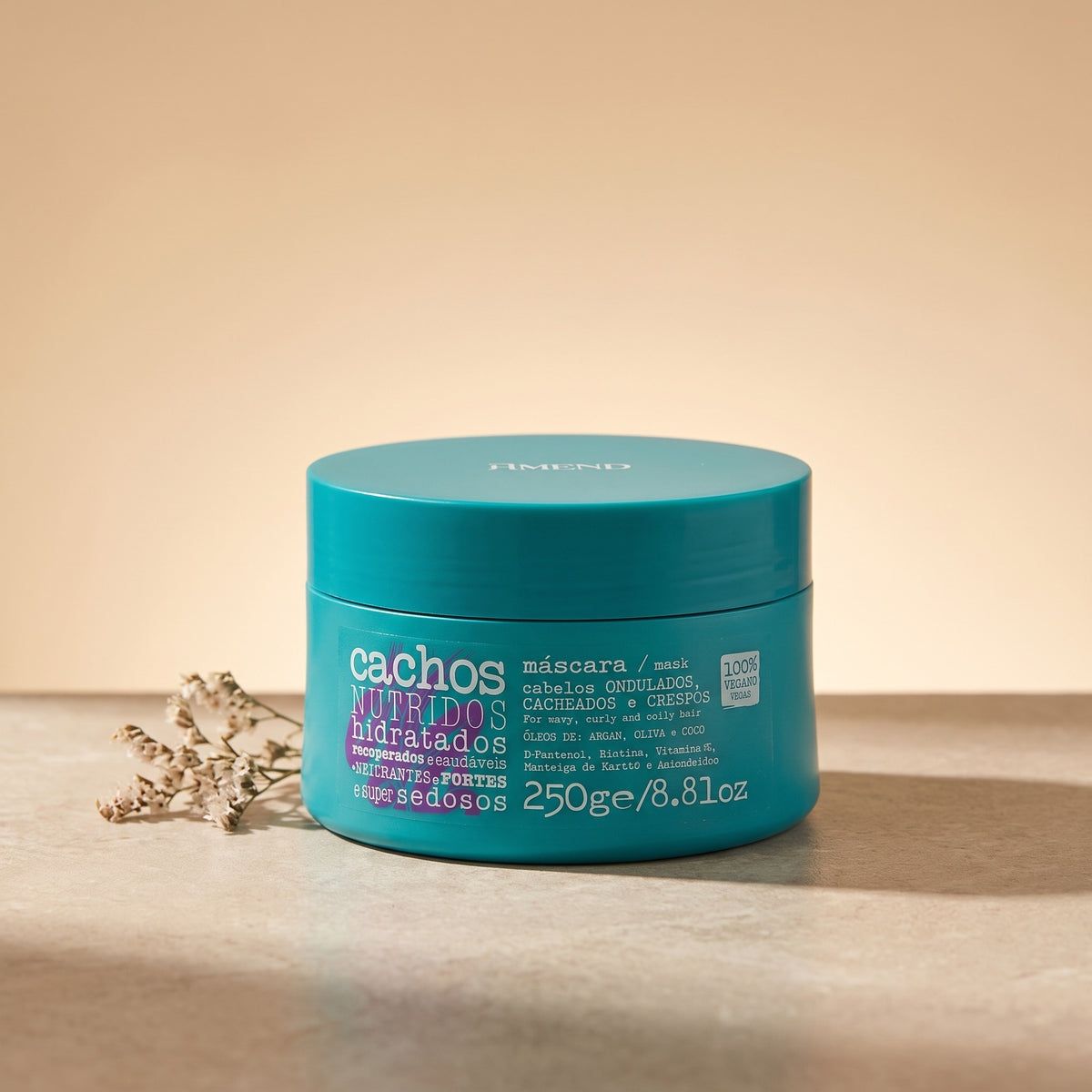 AMEND Cachos Hydrated Curls Mask, studio hero shot