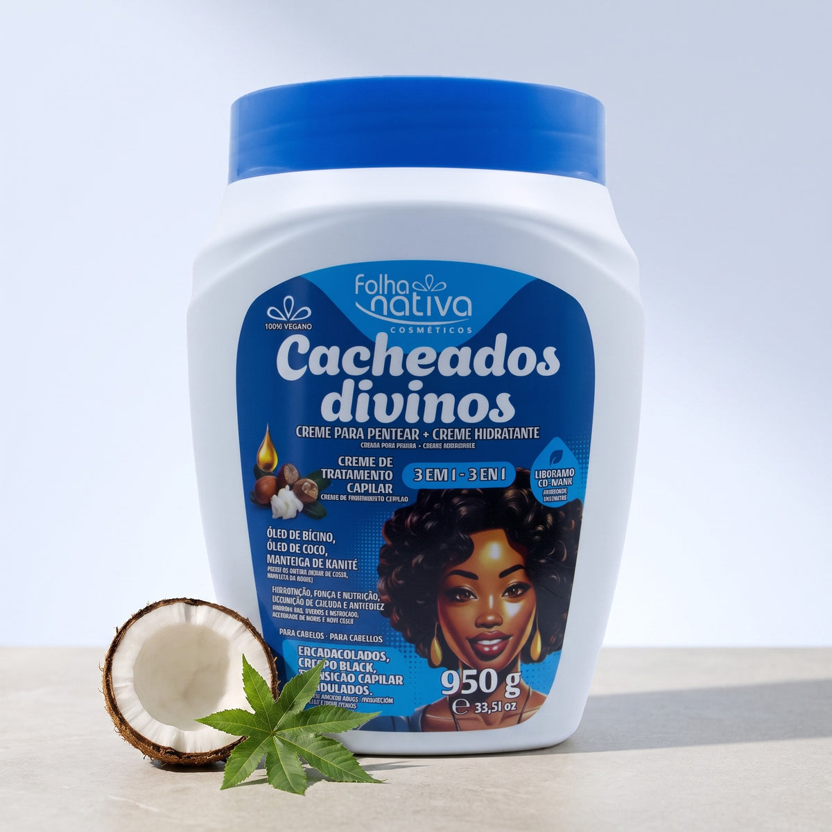 Folha Nativa Cacheados Divinos 3-in-1, studio hero shot
