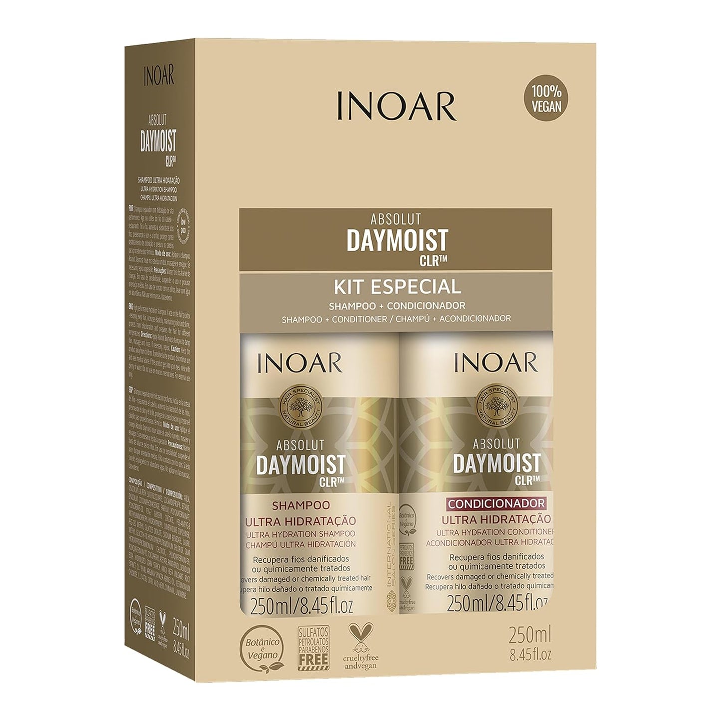 INOAR Daymoist Hydration Kit – Complete Shampoo & Conditioner System