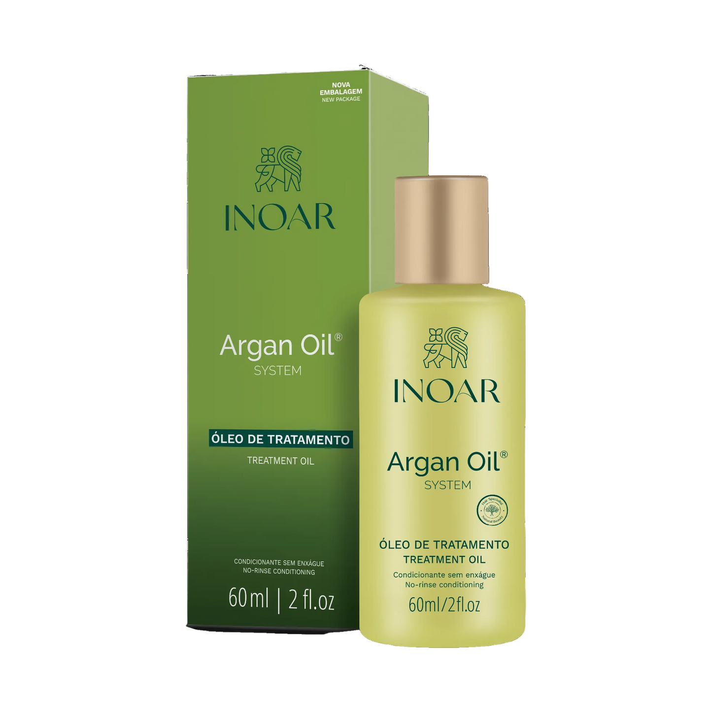 INOAR Argan Oil Treatment – Shine & Frizz Control (60ml)